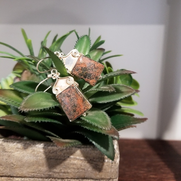 💎VINTAGE STERLING SILVER EARRINGS - Picture 5 of 7